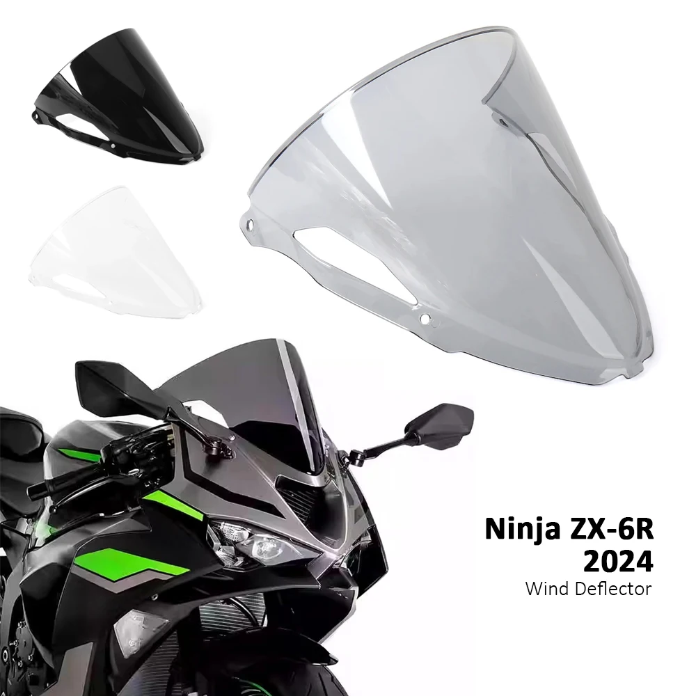 

New Motorcycle Windscreen Anti-Scratch Screen Scooters Windshield Spoiler For Kawasaki NINJA ZX-6R Ninja ZX6R ZX 6R 2024