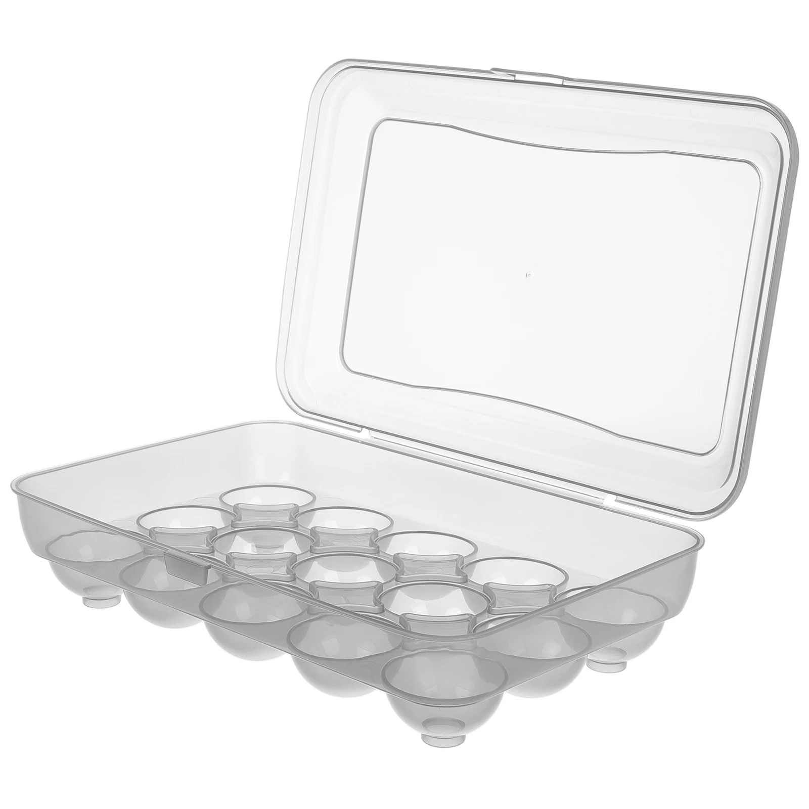 

Storage Box Plastic Carton Holder Countertop Container Refrigerator Tray Eggs Kitchen Supply Chicken Egg Holder Egg Tray Flip