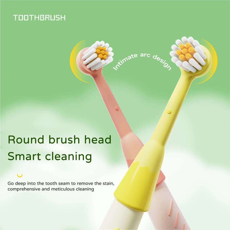 10 عبوات من فرشاة الأسنان ذات الشعيرات الناعمة للأطفال هدية عيد الميلاد مكونة من قطعتين برأس فرشاة صغيرة ناعمة على شكل رسوم كرتونية