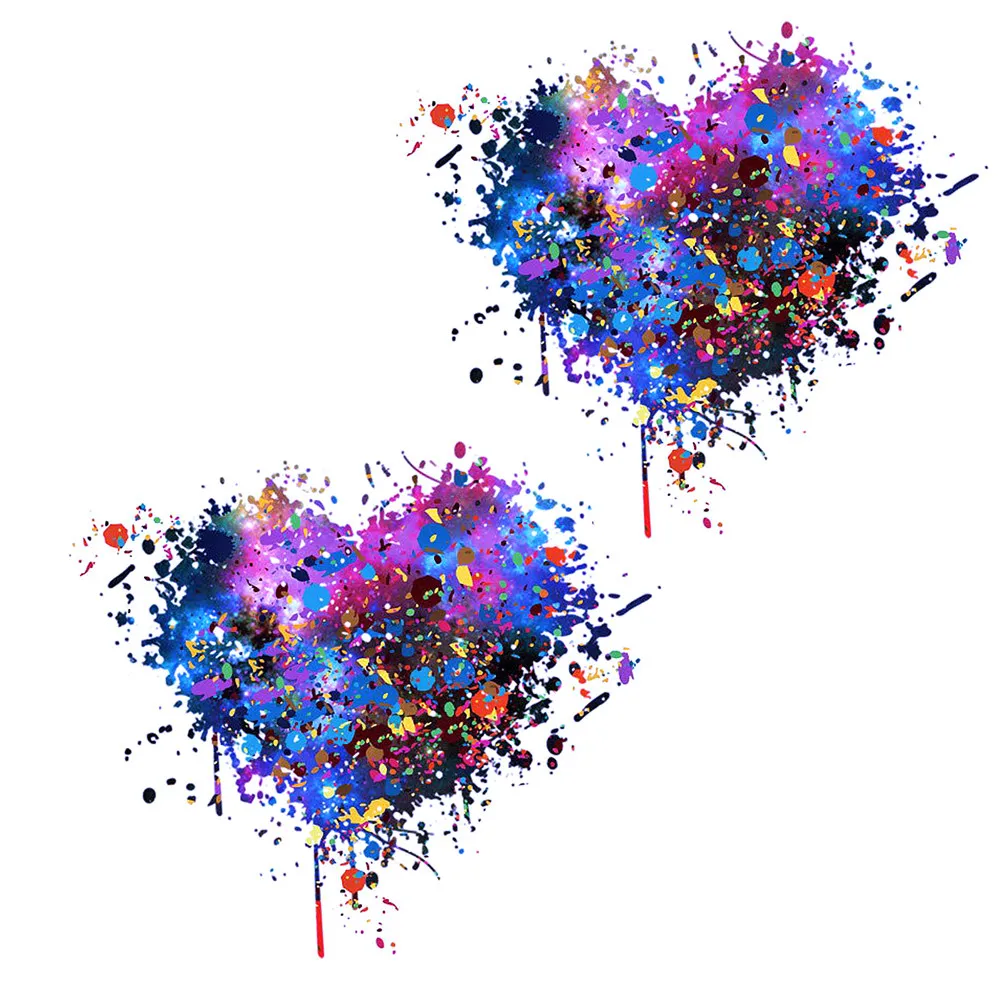 

2pcs Hot Fix Transfer Patterns Heart Shape Washable Diy For T Shirts Hats Bags Aprons Heat Transfer Paper Craft Supplies