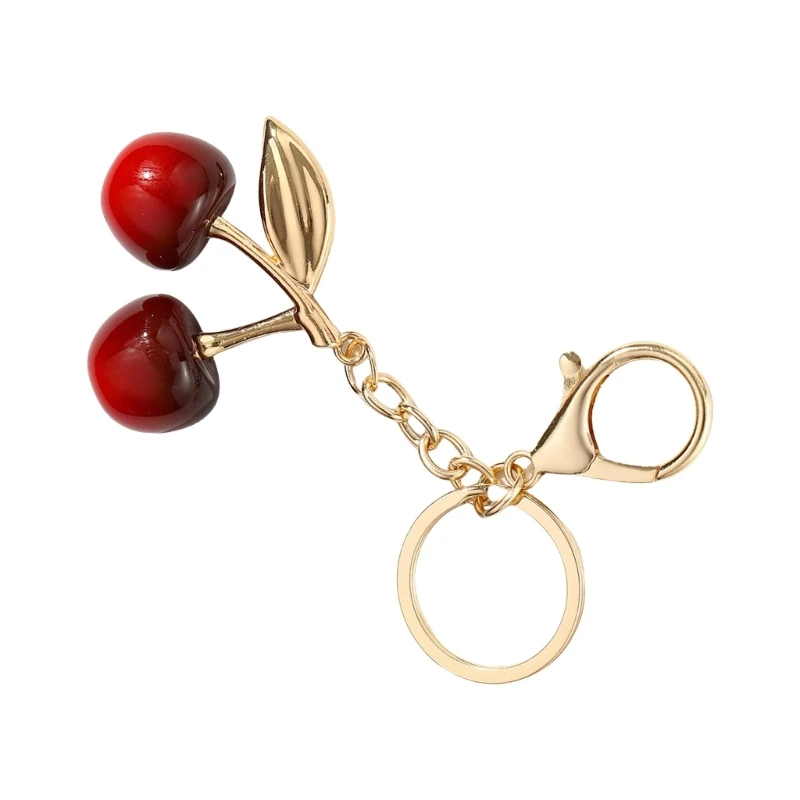 Portable Stylish Keychain Charm Pendant with Elegant Cherrys Special Gifts for Trendy Ladies Women Daily Casual Drop shipping