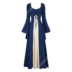 Medieval Dress Plus Size Victorian Dresses 18 Century Renaissance Costume Cosplay European Clothing Long Dress Trumpet Sleeve