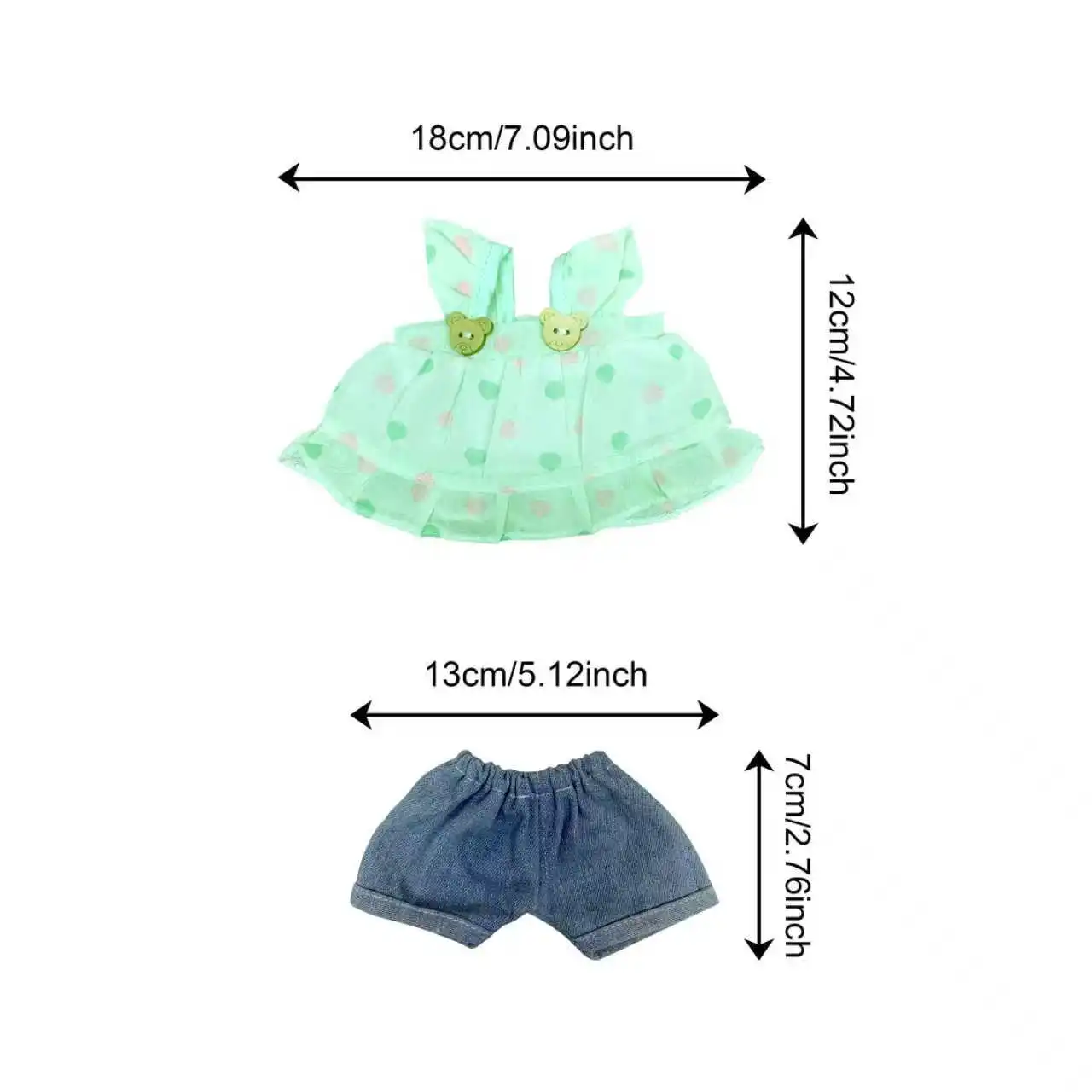 1 Set Including 4 Outfits Reborn Doll Clothes Fits 10Inch Bebe Newborn Dolls Soft Touch High Quality Ideal Gift for Youngsters
