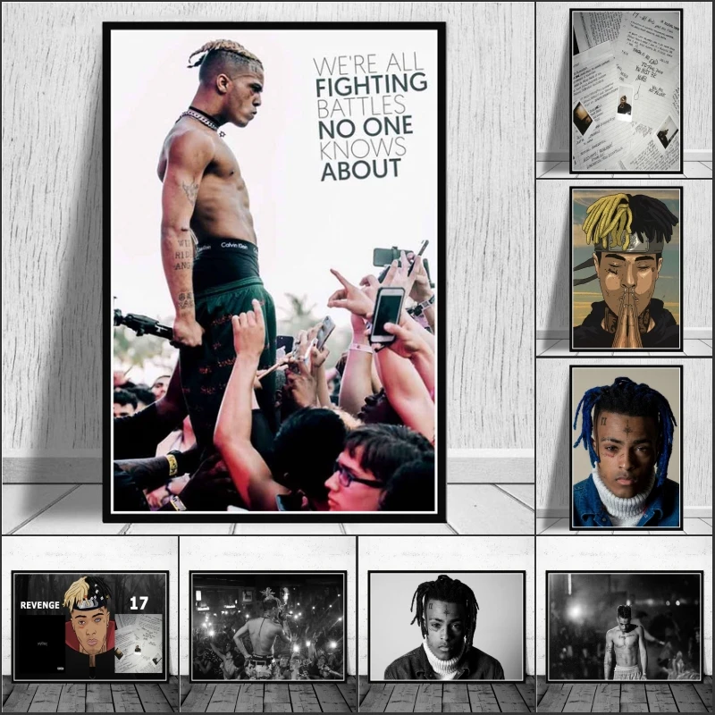 

Wall Art Interior Painting Hip Hop Rapper Canvas Art Painting Painting Abstract Character Wall Living Room Home Decor Poster