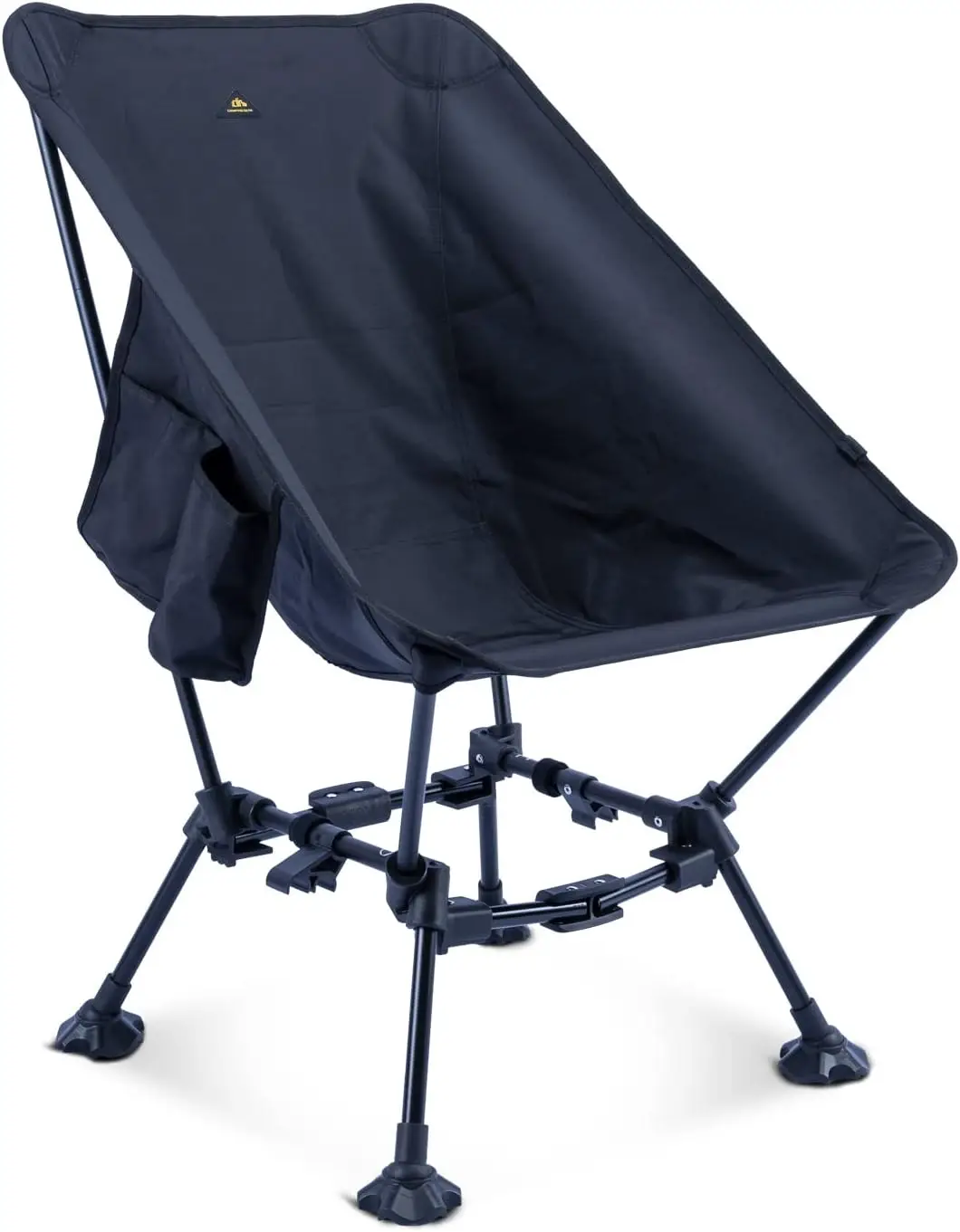 

Легкий компактный удобный складной пляжный стул для кемпинга с двумя высотами, большими ножками, предотвращающими тону и сумкой для переноски