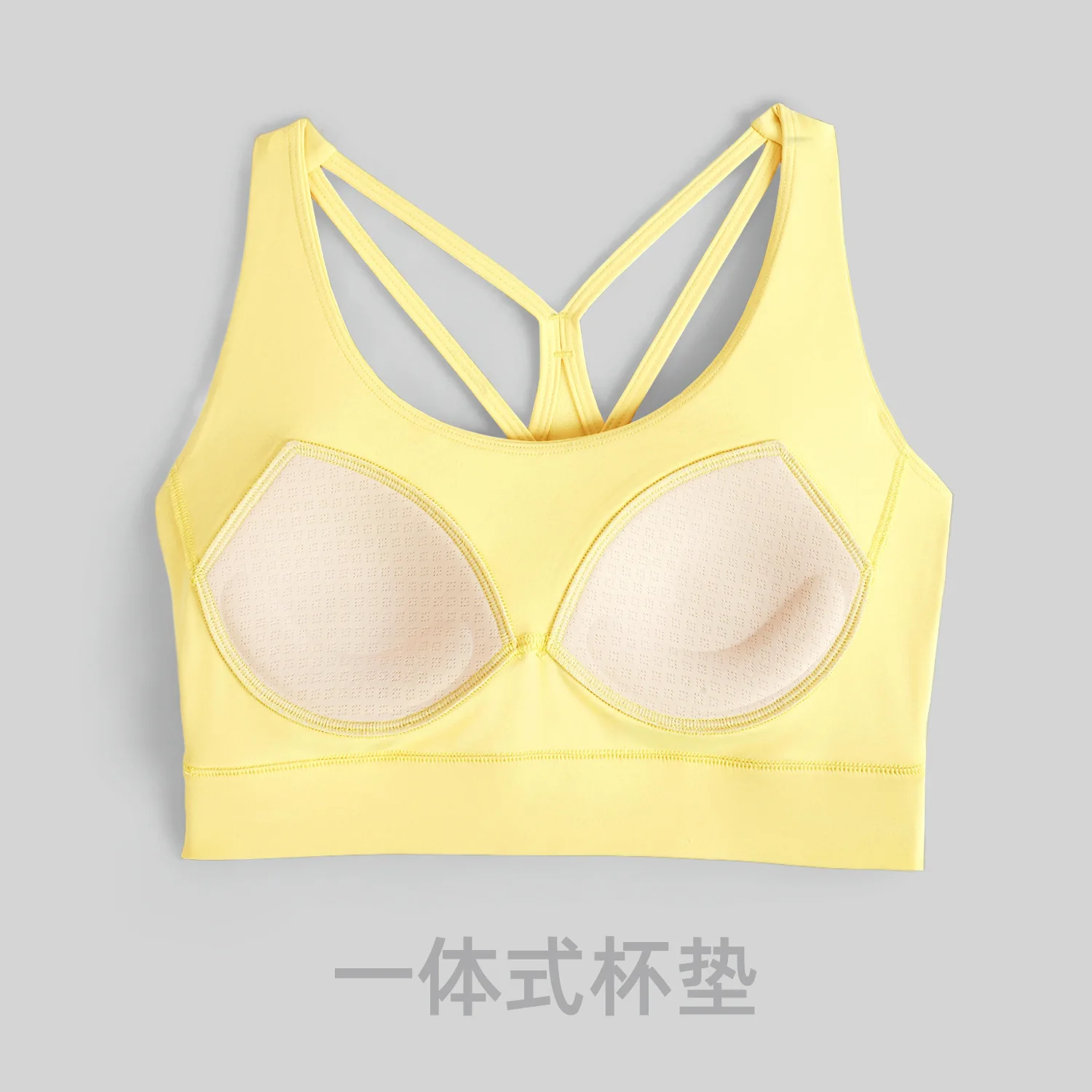 High Support Shockproof Yoga Bra Mesh Back Cross Design Fitness Top for Women Yoga Vest view 3