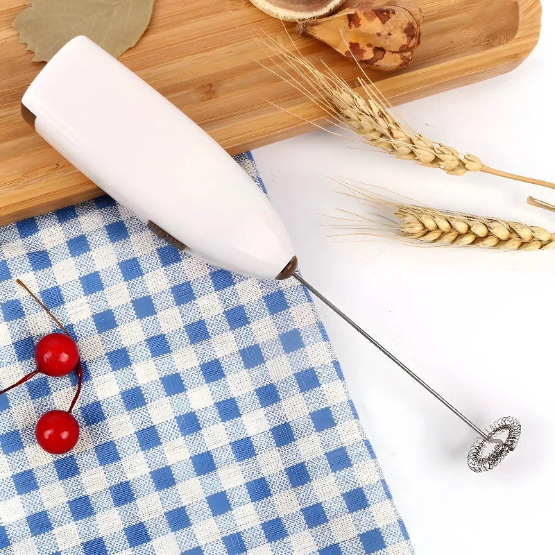 1PC Drinks Milk Coffee Frother Foamer Whisk Mixer Stirrer Egg Beater Electric Mini Handle Mixing Tools - Image 3