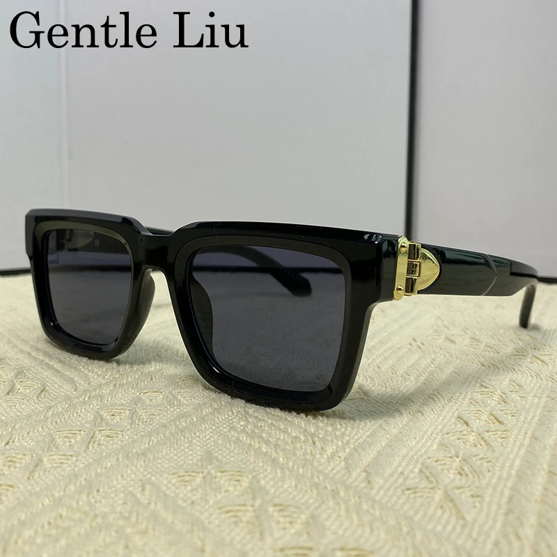

Vintage Oversized Square Sunglasses Men Women 2025 Luxury Brand Classic Big Frame Shades For Male Fashion UV400 Outdoor Eyewear