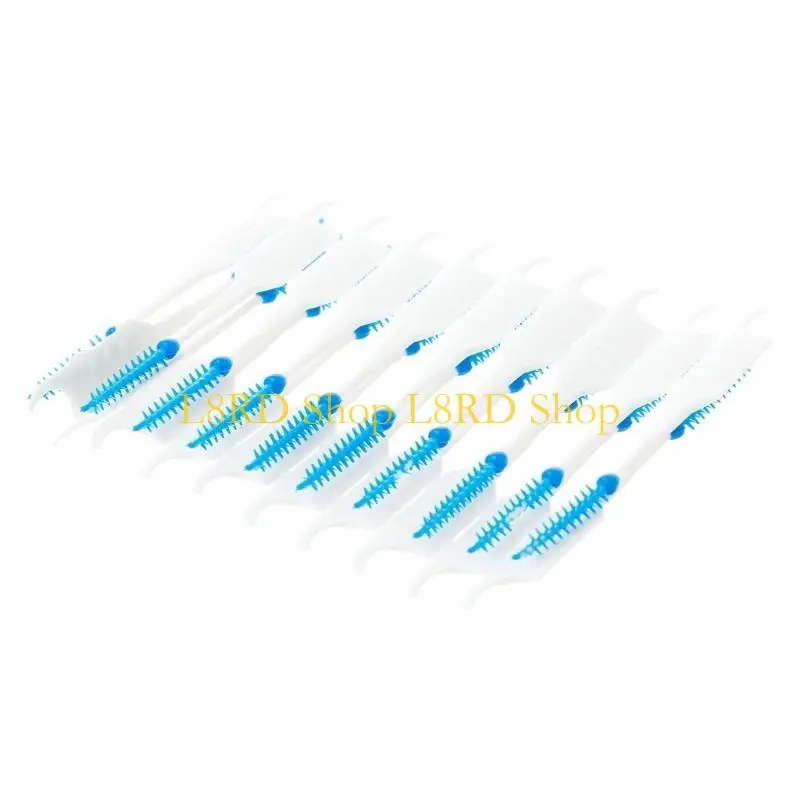 

L8RD 120pcs Double Floss for Head Hygiene Dental Silicone Interdental Brush Toothpick