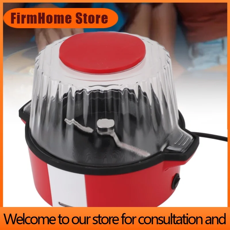FirmHome StoreElectric Automatic Popcorn Maker Machine Transparent Lid Multifunctional Small For Home Kitchen Snack Maker