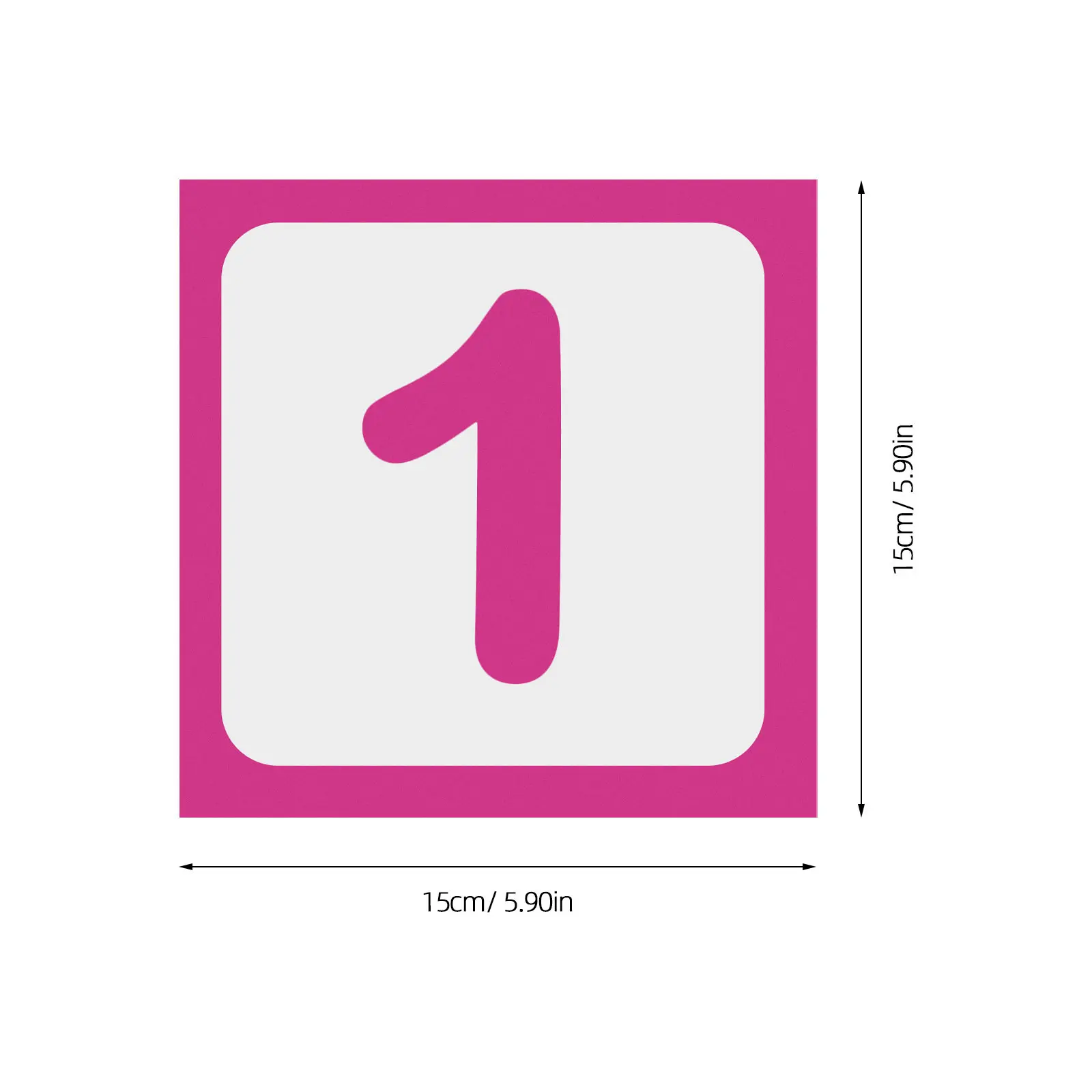 10Pcs Self-Adhesive Floor Decals Number Game Lattice Stickers Anti-Slip Frosted Design for Room Early Education Interactive