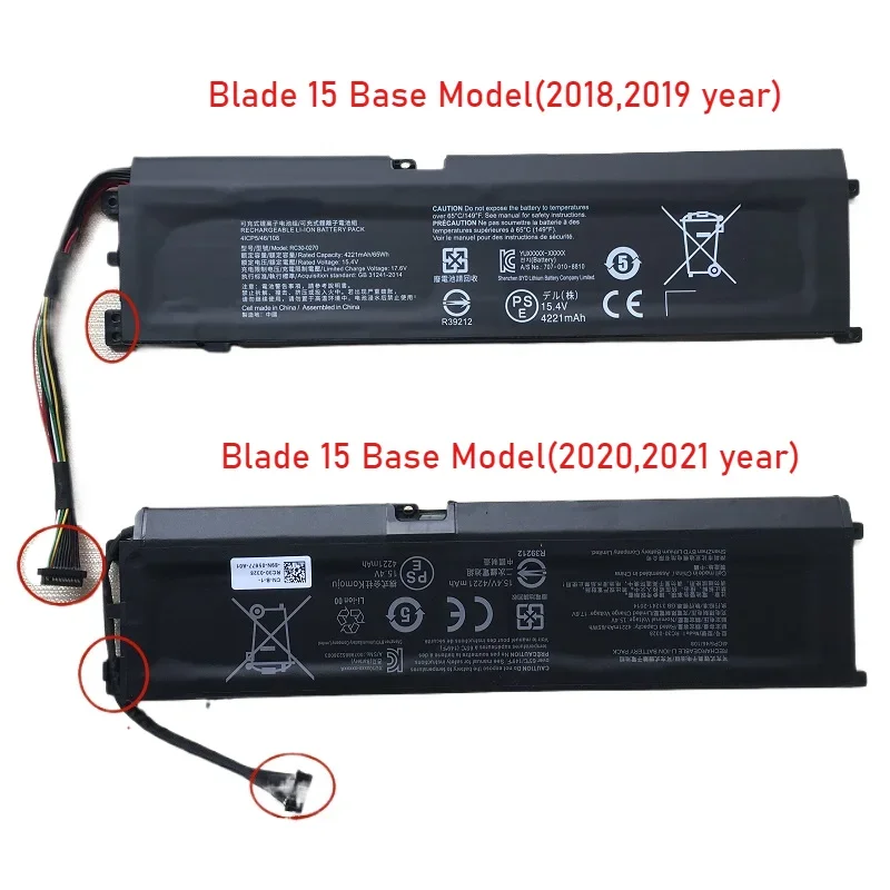 RC30-0328 RC30-0270 Laptop Battery For Razer Blade 15 BASE 2018 2019 2020 2021 Year RZ09-0270 RZ09-03009 RZ09-0369 RZ09-0410