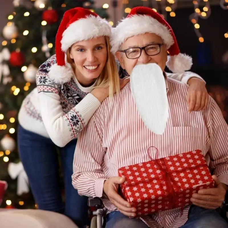 R1WE Halloween Râu Giả Ria Mép Giả Râu Ông Già Ria Mép Santa Râu Giả Râu Đảng Cung Cấp Cho Halloween