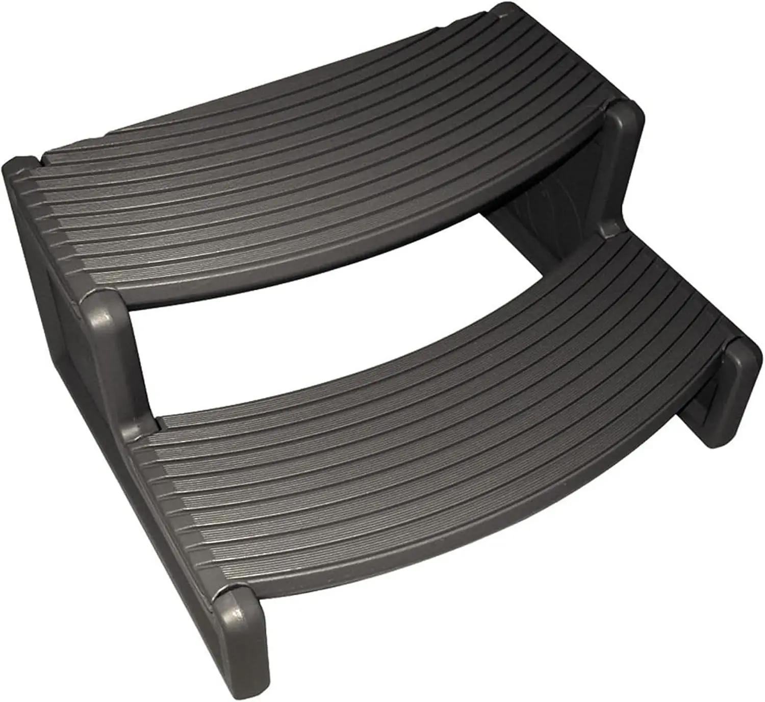 Portable Non-Slip Spa Step for Hot Tub – 300 lbs Capacity, Weather-Resistant UV Polyethylene, Reversible Tread, Quick Snap Assembly, Made in USA