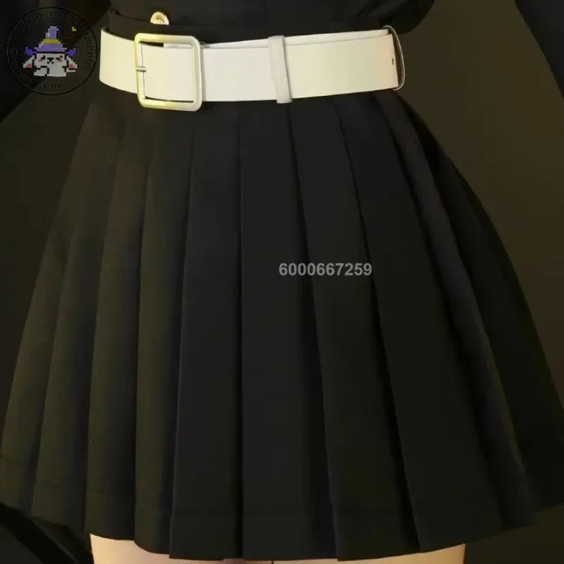 애니메이션 귀멸의 칼날 칸로지 미츠리 코스프레 의상 키사츠타이 러브 여성 섹시 스커트 유니폼 가발 할로윈 # 1