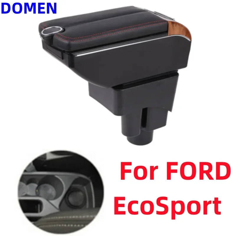 

Car armrest box Arm Rest For Ford Ecosport 2013-2017 Double doors open 7USB Centre Console Storage Box Arm Rest