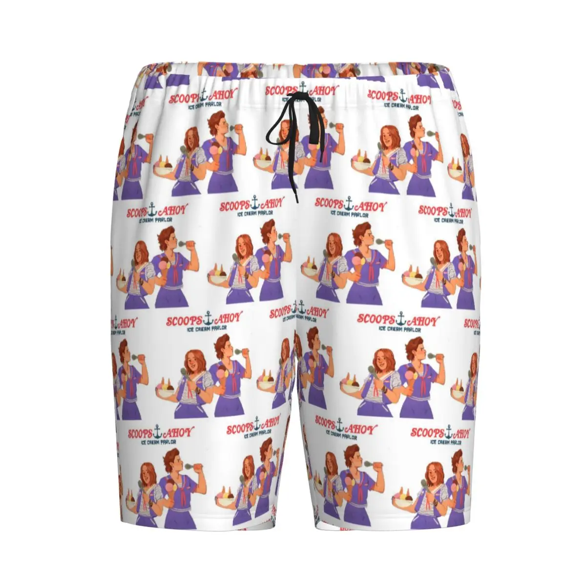 

Мужские пижамные штаны Custom Dingus By Teeourguest Scoops Ahoy Shorts, брюки для сна и отдыха