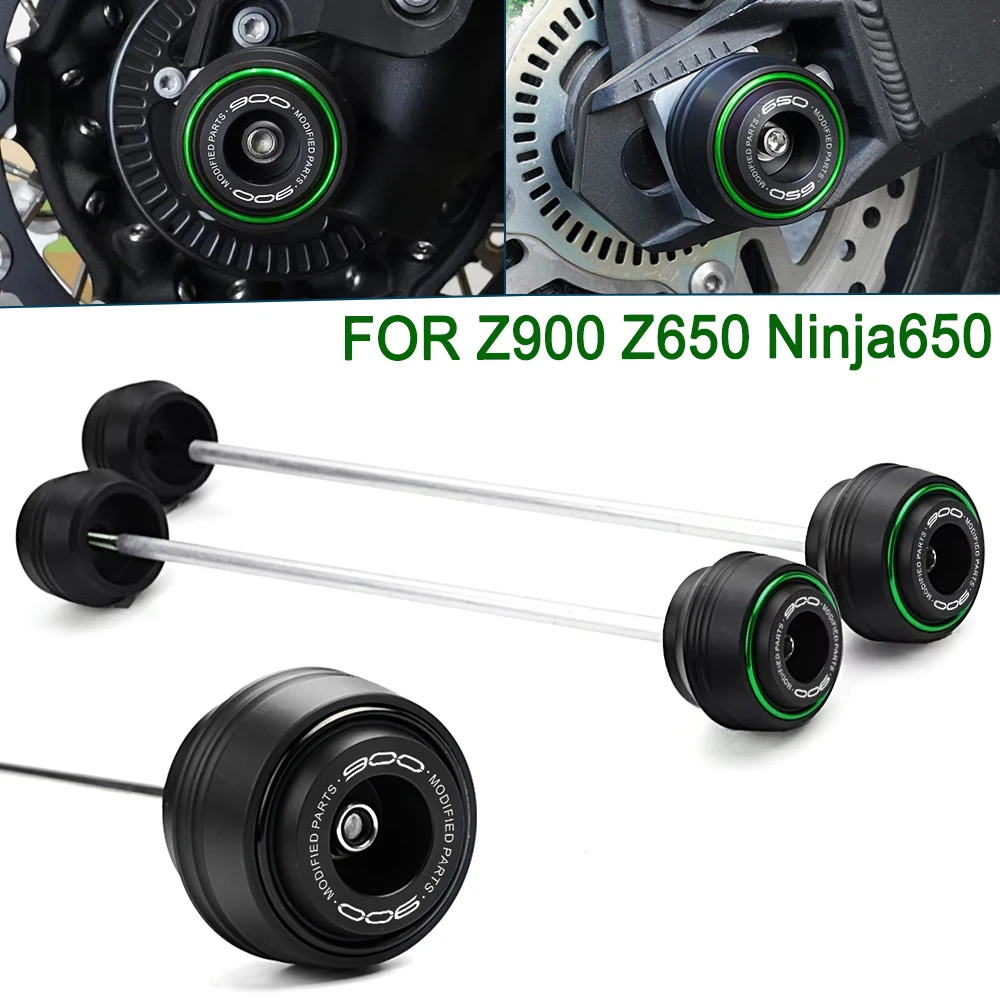 

For Kawasaki Z900 Z900RS Z900SE Z650 RS Z 900 650 Ninja 650 Motorcycle Front Rear Wheel Fork Axle Crash Protector Accessories