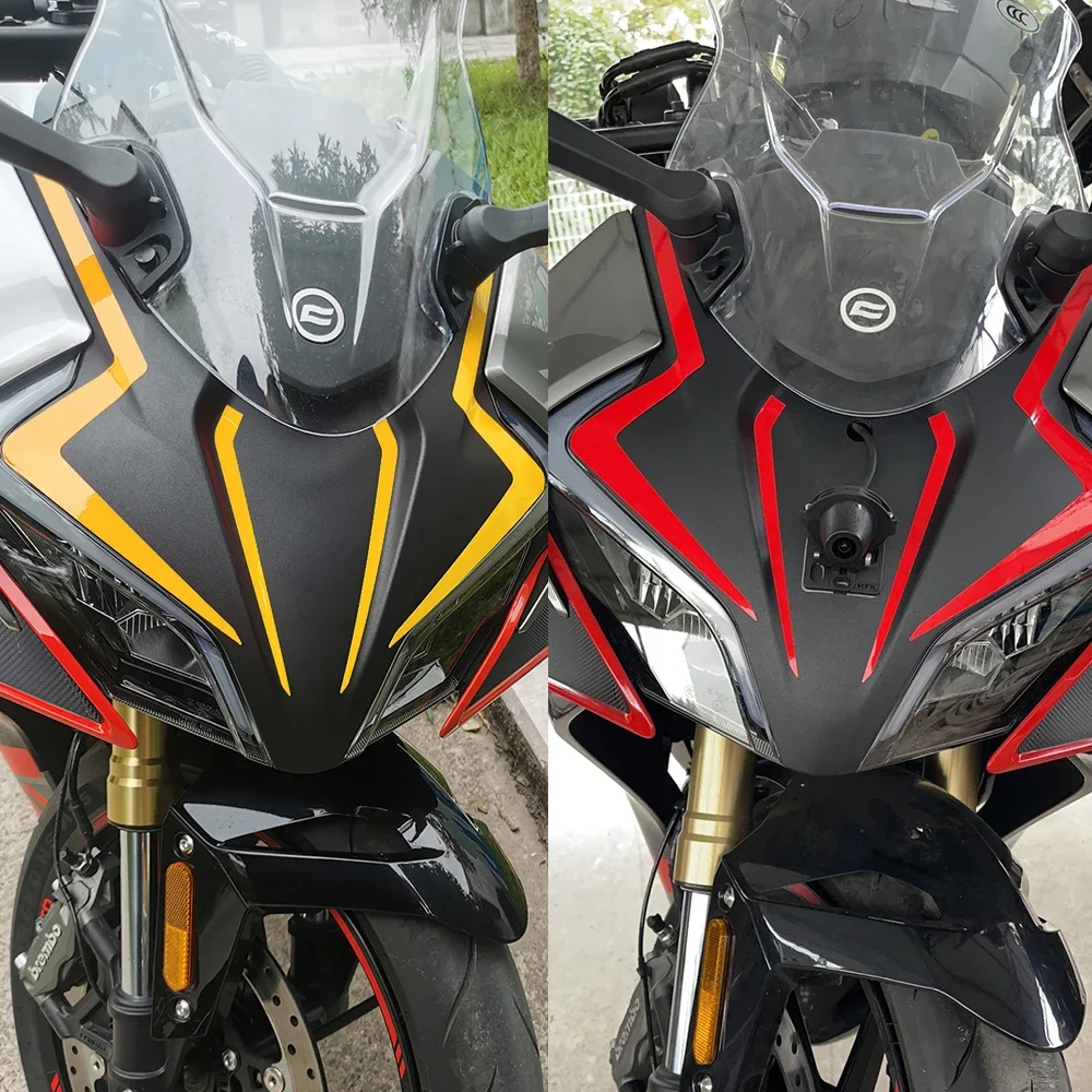 CFMOTO Aksesori Decal Bergaris Dekorasi Stiker Fairing Depan Reflektif Sepeda Motor Tahan Air untuk CFMOTO 450SR Cfmoto 450sr