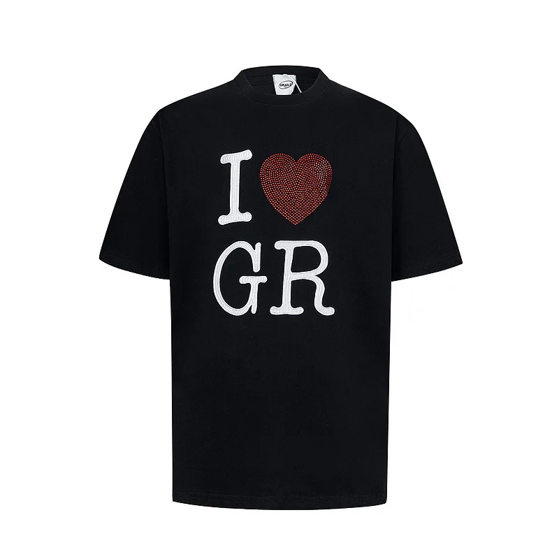 

Project G/R Grailz 2026 European & American Washed Vintage Couple T-Shirt Loose-Fit Casual Short Sleeve for Men & Women