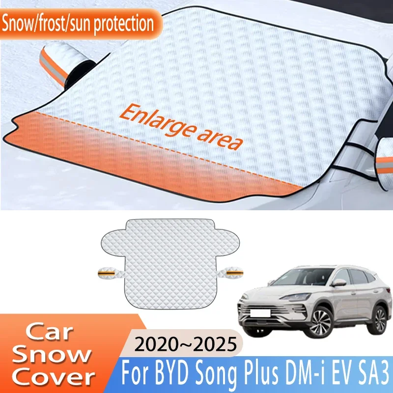 

Car Accessorie For BYD Song Plus DM-i EV SA3 2020~2025 Front Windscreen Snow Cover Ice Frost Sun Protector Waterproof Auto Parts