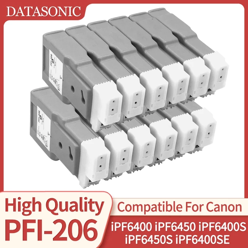 

Чернильный картридж PFI-206 PFI206, совместимый с принтером Canon iPF6400 iPF6450 iPF6400S iPF6450S iPF6400SE с пигментными чернилами PFI 206