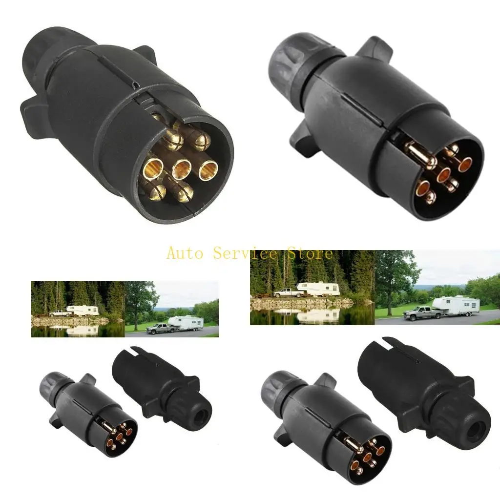 

462A 7 -контактный прицеп Адаптер Караваны Трус -буксир Стандартный европейский автомобильный буксирный адаптер 12 В розетка