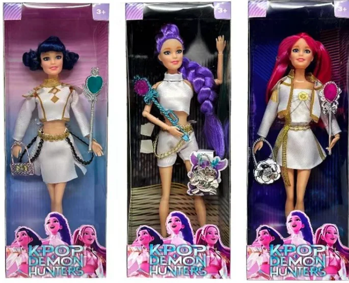 %_@ Nieuw schattig Kpop Demon Hunters-figuur - PVC Cartoon Gaming Randapparatuur, Kinderbureau Collectie Gift_@