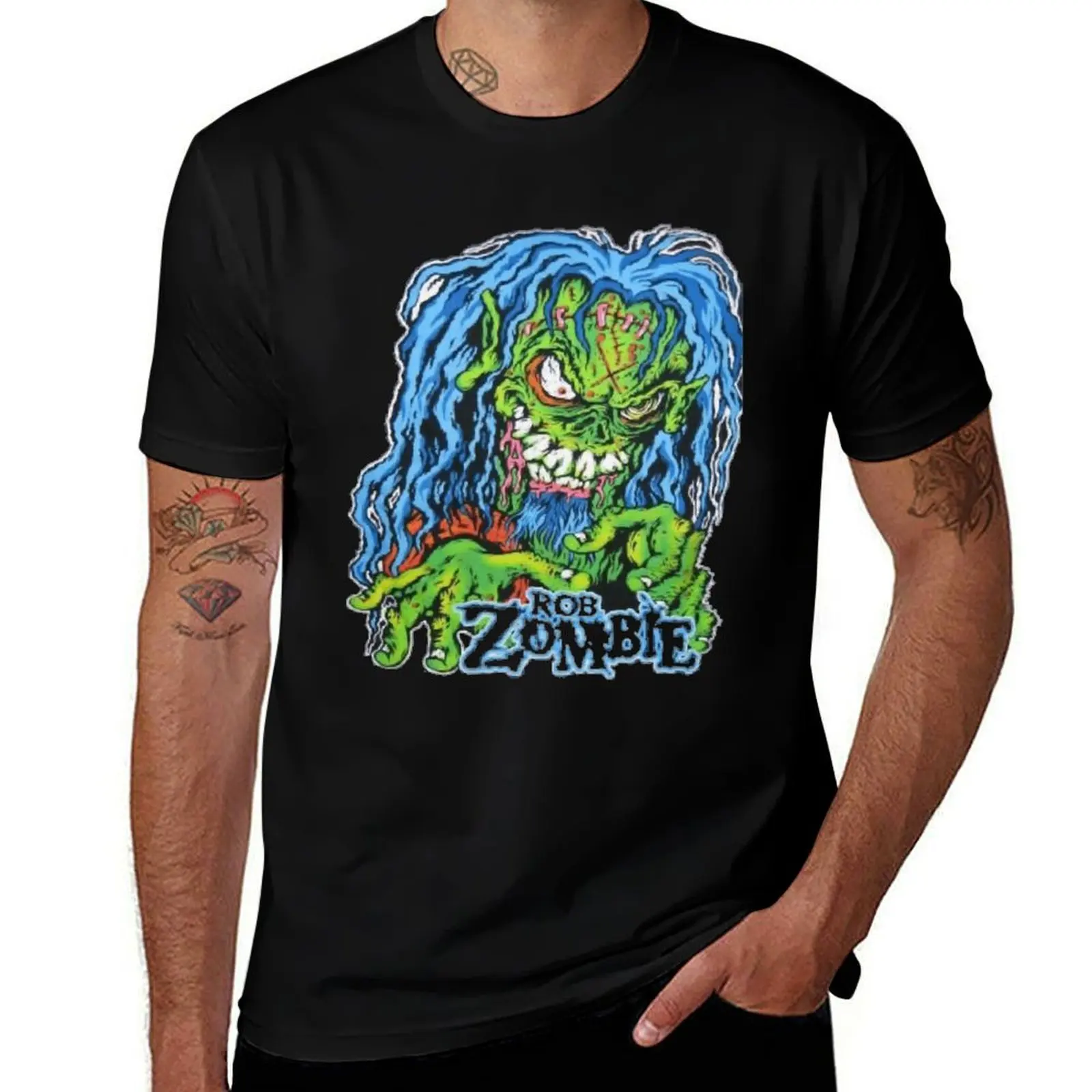 

Rob zombie T-Shirt man t shirts for men casual funny t shirts cotton T-Shirt