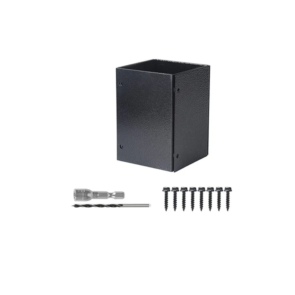Kit de protection de poteau réglable en acier inoxydable antirouille, résistant aux rayures, pour po