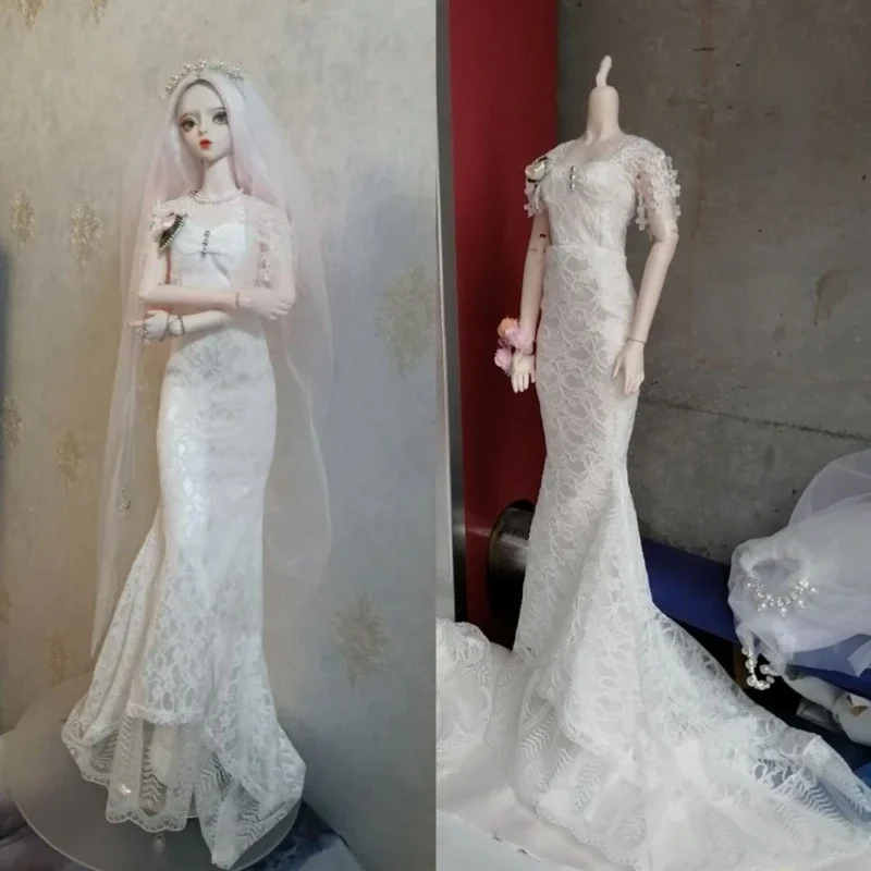 

Новая кукольная одежда 1/3 для куклы Bjd 60 см, игрушки для девочек, свадебное платье принцессы, платье, игровой домик, модные аксессуары для кукол, без куклы