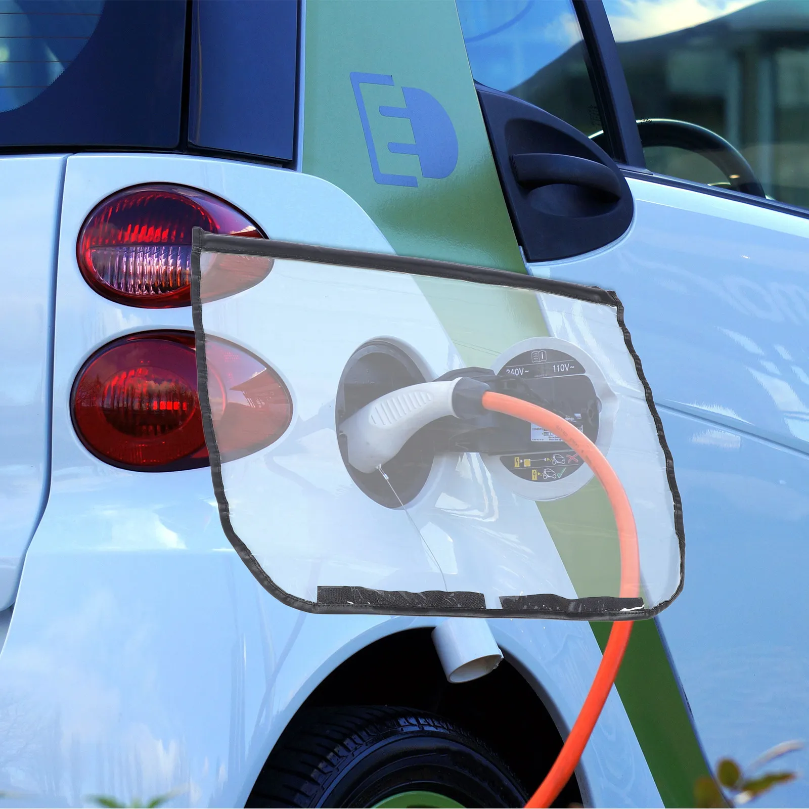 

Прочный водонепроницаемый чехол для зарядного устройства электромобиля, складной, легко устанавливаемый, защитный, для порта зарядки