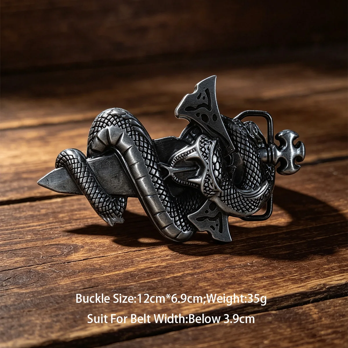 Gothic New 3.7cm 3.8cm 3.9cm Spider Lion Snake Designer Punk Belt Buckle Fashion Men and Women's  Alloy Plate Buckle view 5