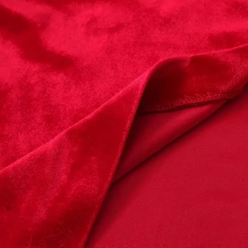 Topenomi, vestidos de noche sexis de terciopelo con cuello Halter rojo para mujer, vestido largo de fiesta de banquete envuelto con cintura ajustada y espalda descubierta con temperamento francés