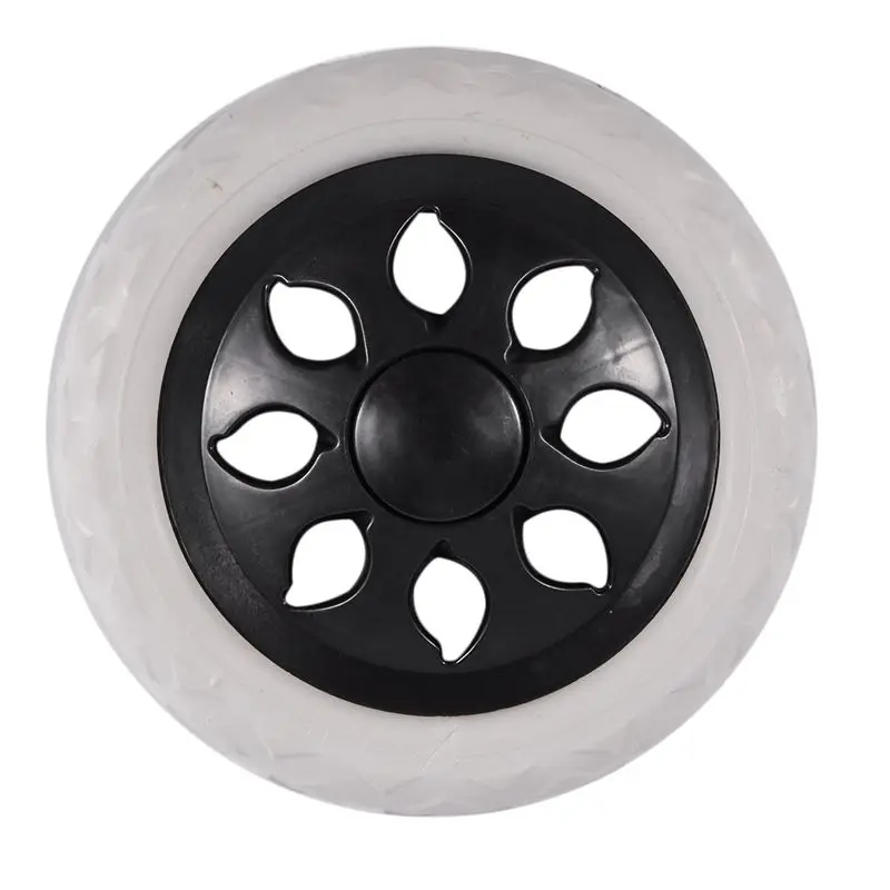 

Precision 8X Black White Plastic Core Foam Shopping Trolley Cartwheel Casters