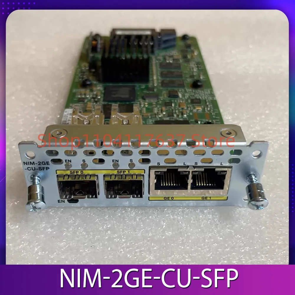 

Интерфейс модуля маршрутизатора NIM-2GE-CU-SFP NIM-1GE-CU-SFP