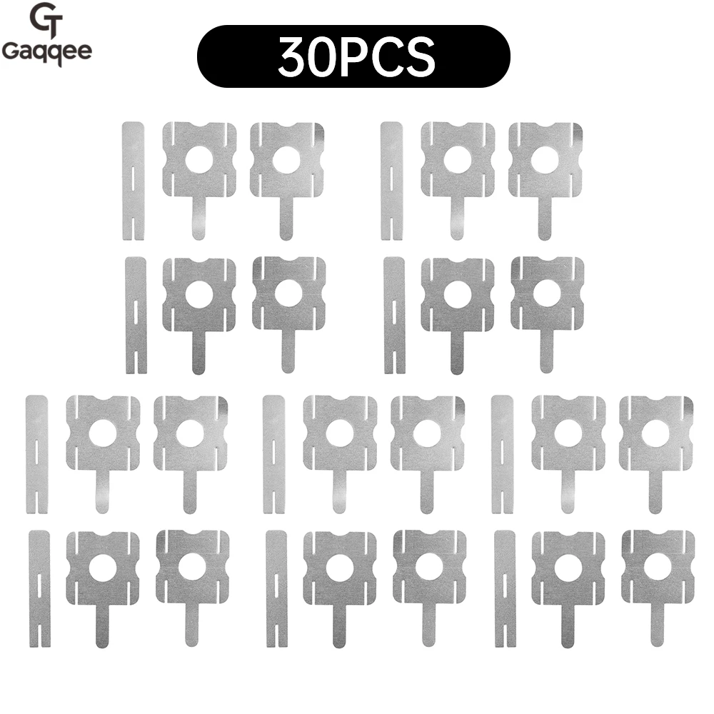 30 stks Lithiumbatterij Nikkel Vellen Veelhoekige Batterij Nikkel Vel Voor Puntlassen Machine Batterijen Aansluit Vellen