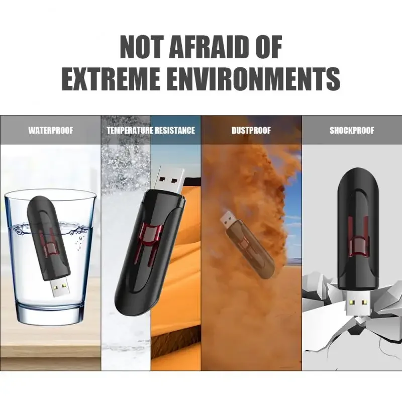 lenovo 16TB 8TB USB 3.0 Flash Drive High-Speed Transfer Storage Memory Waterproof Metal U Disk 2TB Large Capacity Flash Disk