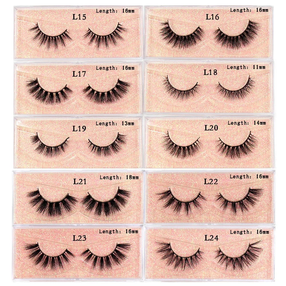 Mink Lashes Eyelashes Fluffy Natural Soft False Eyelashes Eyelash Extension Volume Faux Cils Natural Long Eyelashes Makeup