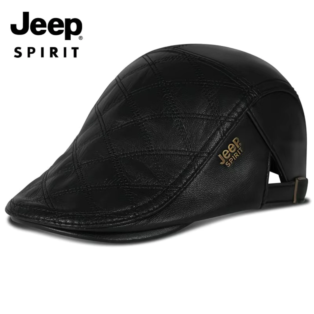 

Мужская кепка Jeep из натуральной овчины, кепка-газетчица, кепка для гольфа, бейсболка, кепка-тракер, лучший подарок для мужчин