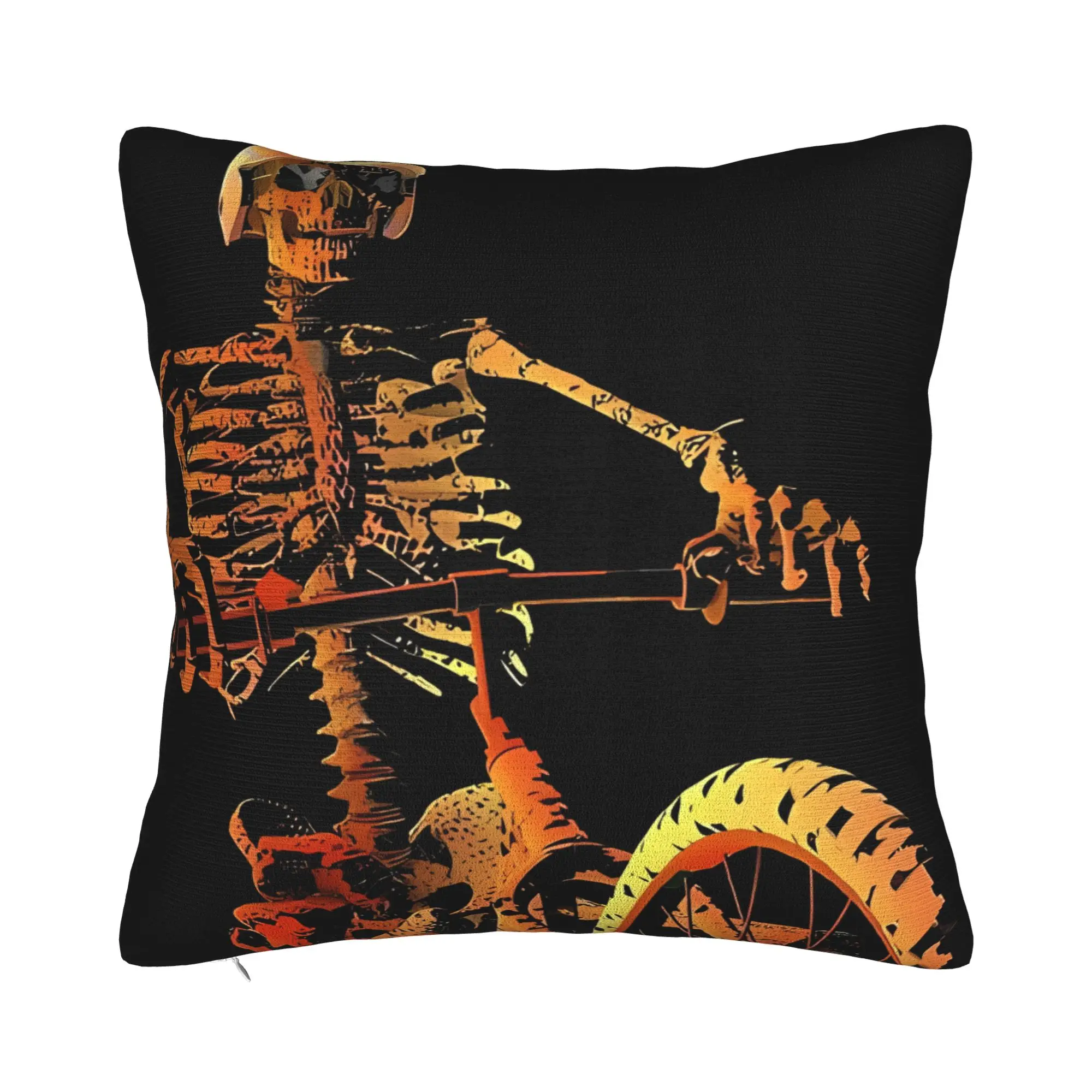 BMX Stunt For Porch Patio Couch Sofa Living Room Outdoor Pillowcases BMX Racing Pillow Cover Zipper Closure