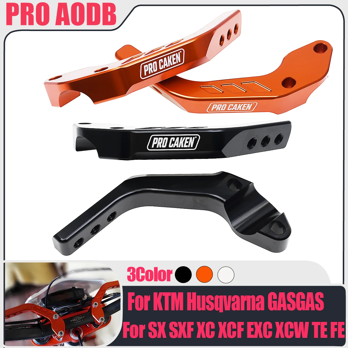 

High quality 1/8"28mm Handguard Support Mount Bracket Handlebar Guard Clamp For KTM Husqvarna Honda Yamaha Kawasaki Beta