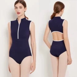 Váy Múa Leotard Người Lớn Xanh Cao Cấp Ba Lê Leotard Luyện Tập Hằng Ngày Đội Bóng Thể Dục Dụng Cụ Nhảy Múa Bodysuit Nữ