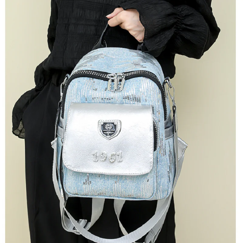 2025 New Fashion Trend Designer Soft Leather Travel Backpacks Women's Large Capacity Shoulder Bags Totes School Bag Rucksack