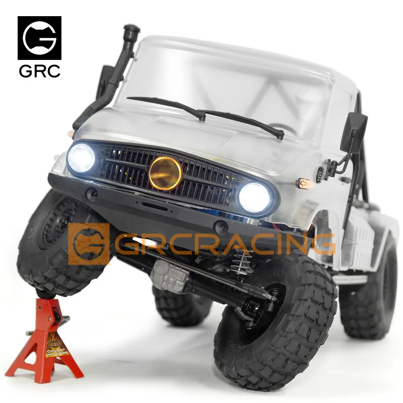 Unimog、ヘッドライトレンズ、ターンレンズとマウント、テールライト、umg10 benz用のgrc u10グリルマスクキット