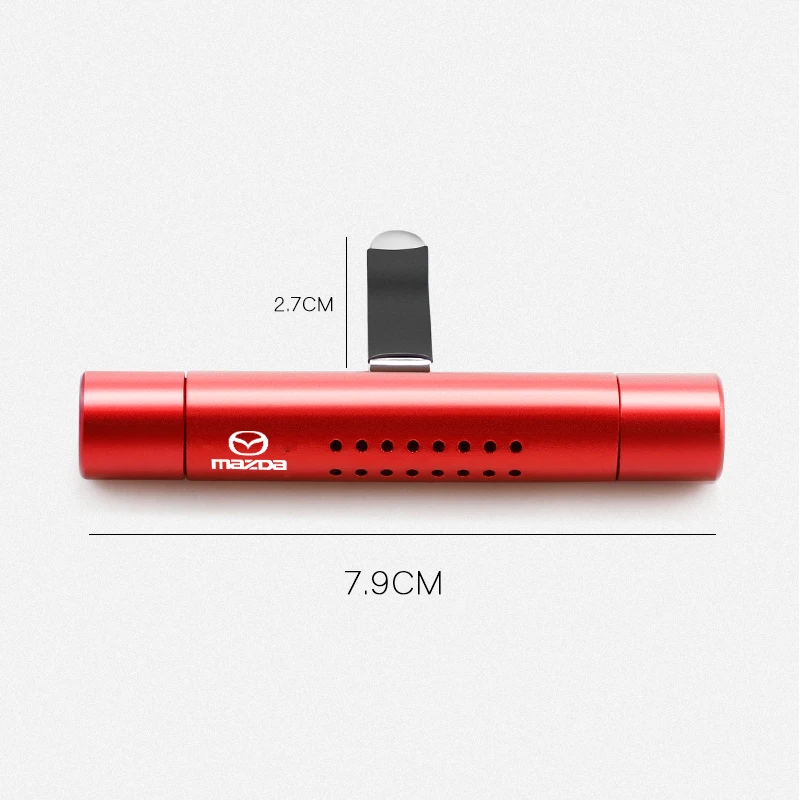 1 قطعة سيارة معدنية تنفيس معطّر الهواء تكييف الهواء البارد الناشر كليب مع لمازدا 3 6 CX5 2 CX30 CX3 CX9 MX5 RX8 Axela GL 5