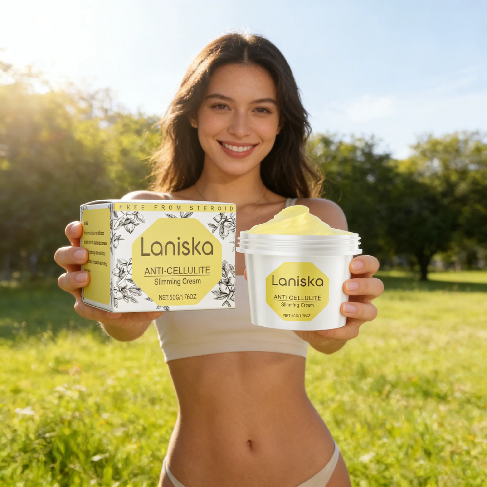 

LANISKA Quick Weight Loss Cream Burn Fat Firm Skin Detox Weight Control Hydration Suitable for All Skin Types Skin Shaping Cream