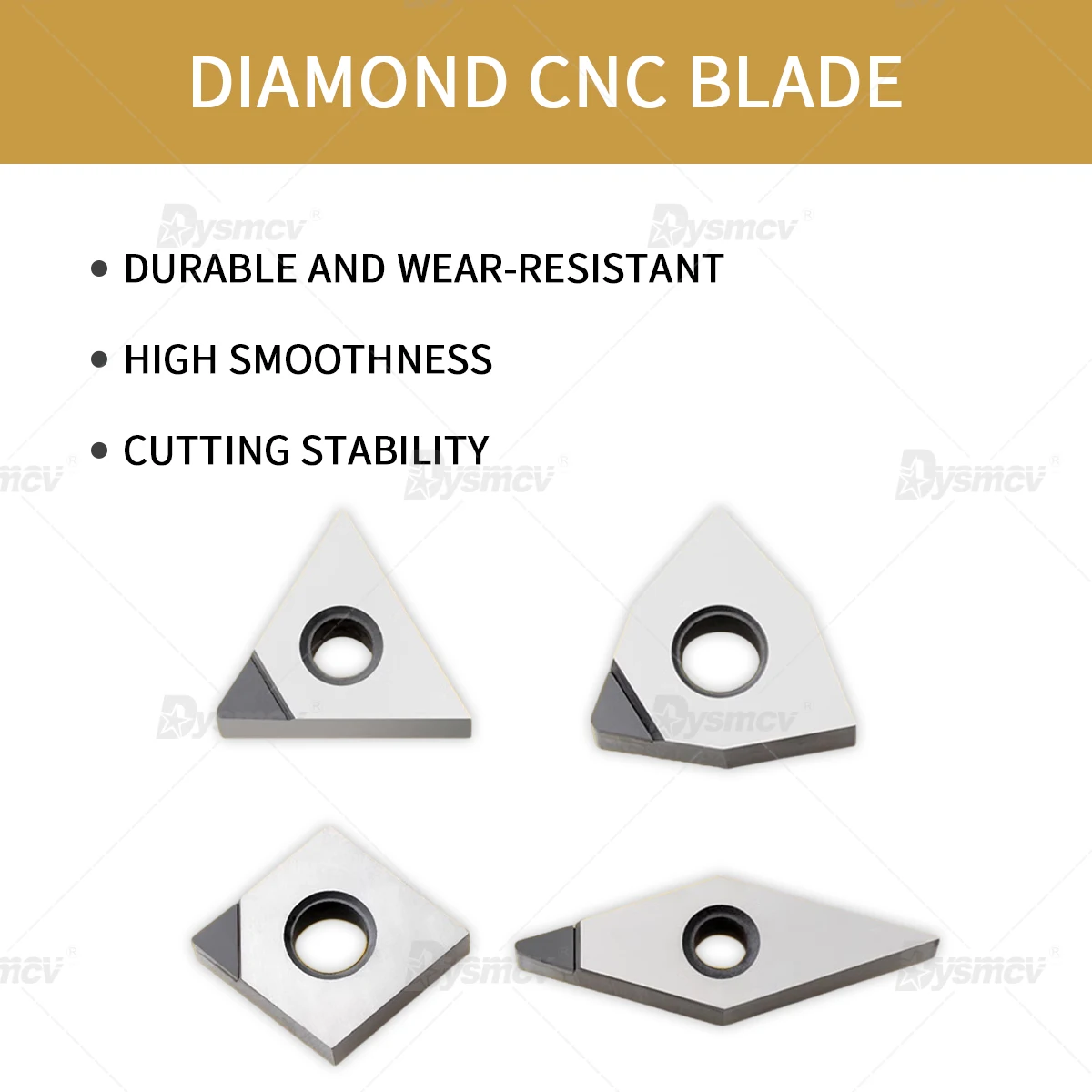 2PCS Lathe Tools Inserts PCD WNMG080402/04/08 Peach CNC Blade TNMG SNMG CNMG VNMG DNMG PCD CBN Ammoniated Boron Gemstone Cutter