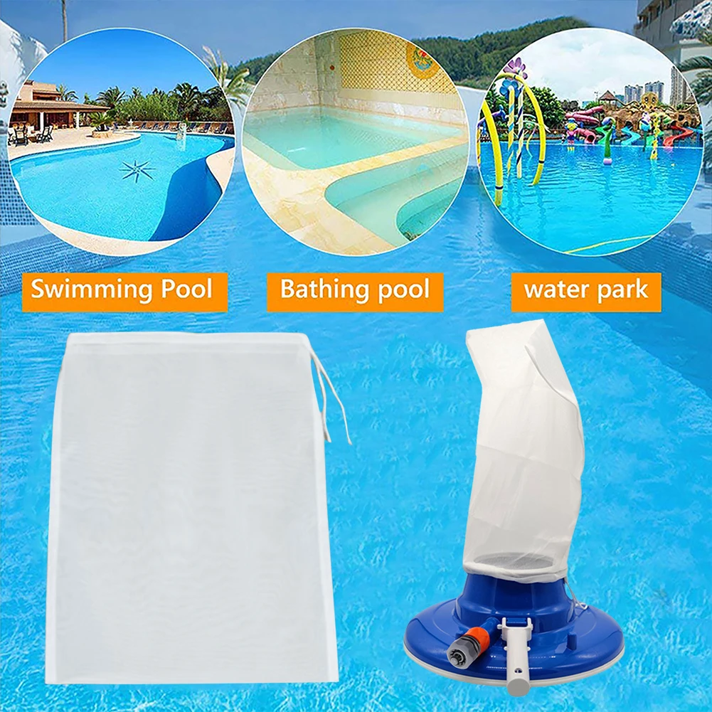 2pcs Filter Bag Replacement Debris Leaves Collection Cather Fine Mesh Accessories Durable Nylon for Pool Vacuum Cleaner