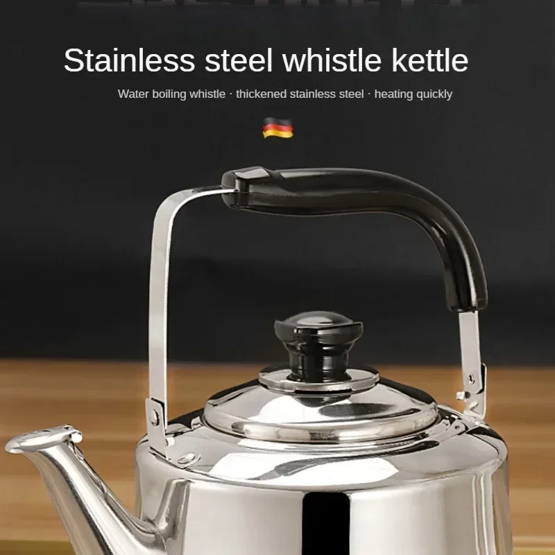 Commercial and Home Use Colorful Stainless Steel Hot Pot Soup Kettle with Whistle Magnetic Stove Gas Universal Tea Kettle